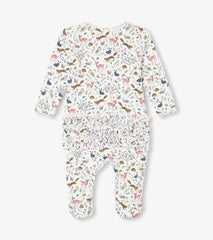 Hatley Sleepwear | Baby &amp; Toddler Baby Girls Happy Forest Ruffle Bum Bamboo Sleeper