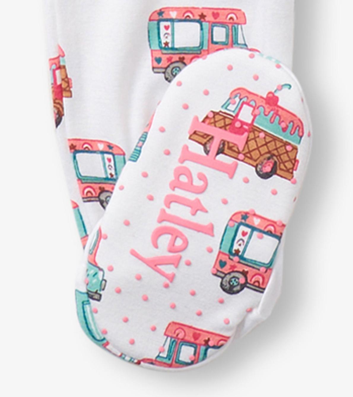 Hatley Sleepwear | Baby &amp; Toddler Baby Girls Ice Cream Trucks Footed Sleeper
