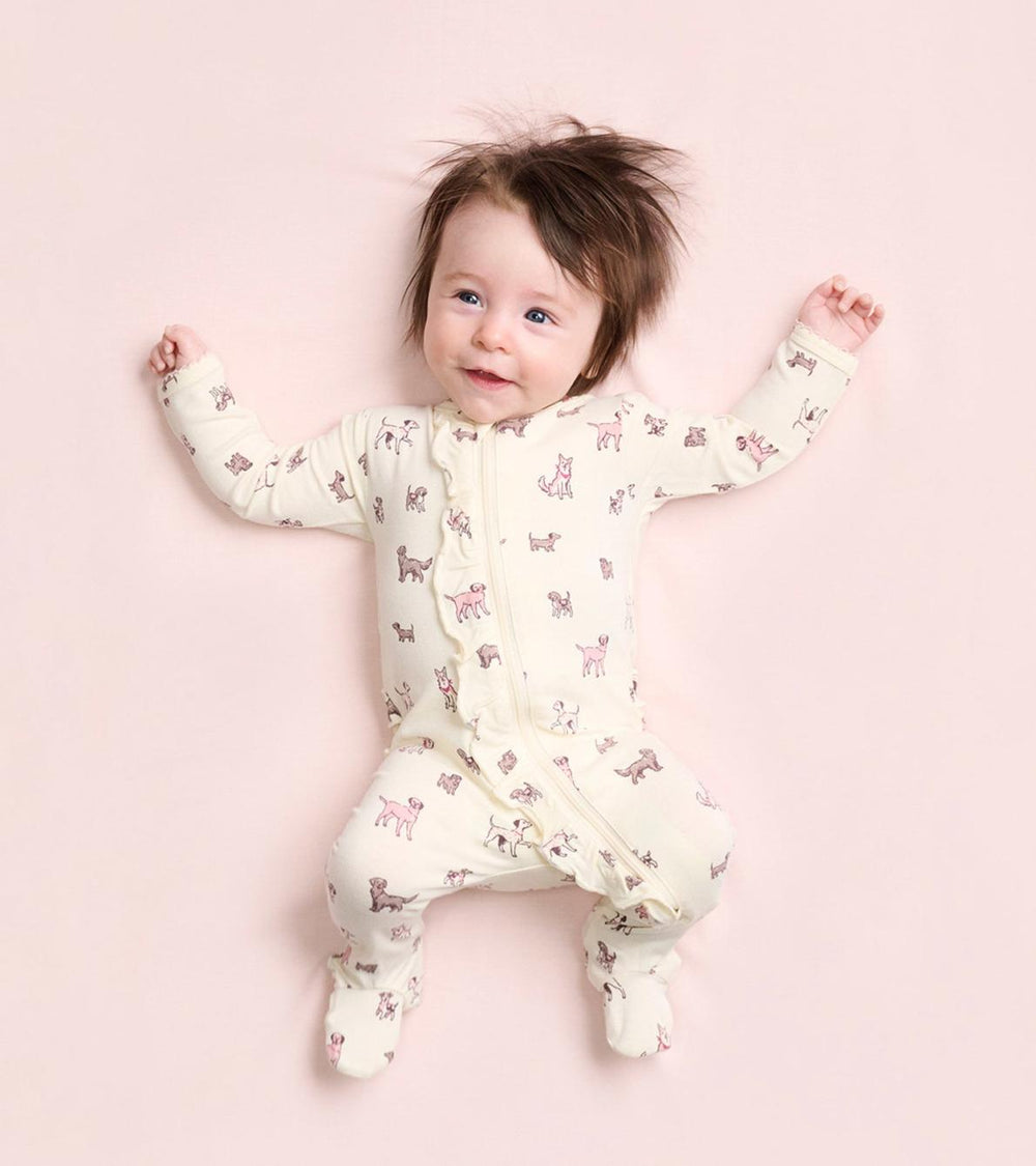 Hatley Sleepwear | Baby &amp; Toddler Baby Girls Playful Puppies Footed Sleeper