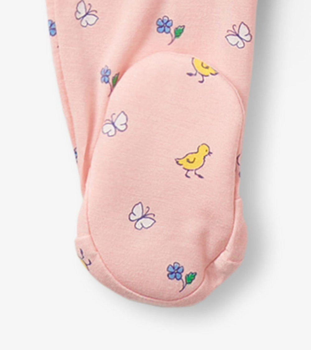 Hatley Sleepwear | Baby &amp; Toddler Baby Girls Springtime Ruffle Footed Sleeper