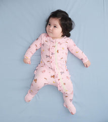 Hatley Sleepwear | Baby &amp; Toddler Baby Girls Whimsical Ponies Ruffle Bum Bamboo Sleeper
