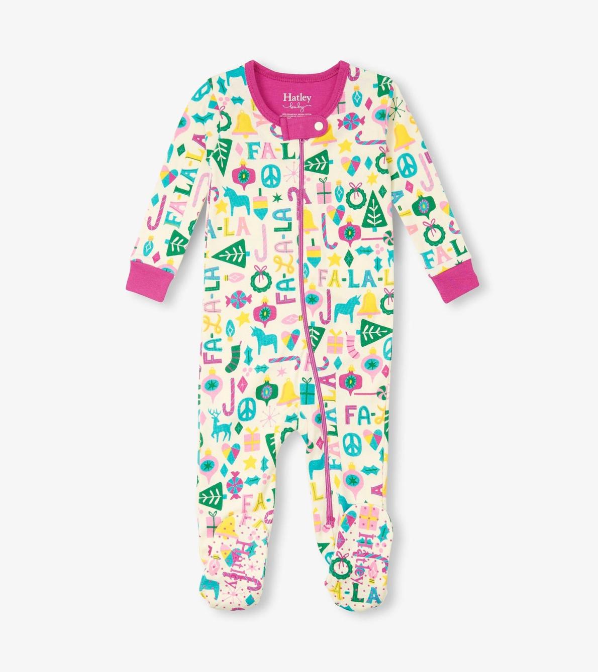 Hatley Sleepwear | Baby &amp; Toddler Baby Pink Falala Cotton Footed Sleeper