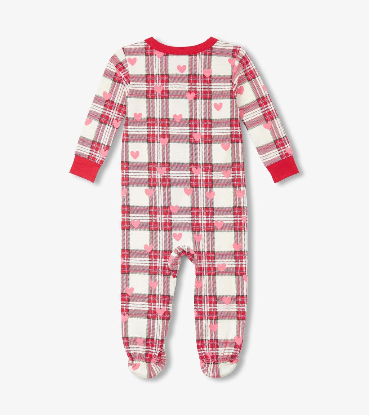 Hatley Sleepwear | Baby &amp; Toddler Baby Plaid Hearts Cotton Footed Sleeper