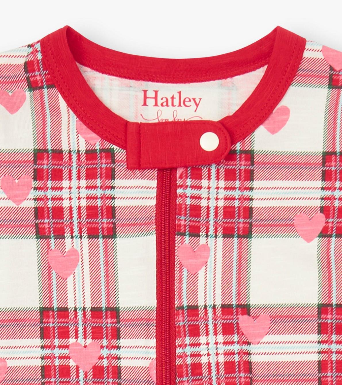 Hatley Sleepwear | Baby &amp; Toddler Baby Plaid Hearts Cotton Footed Sleeper