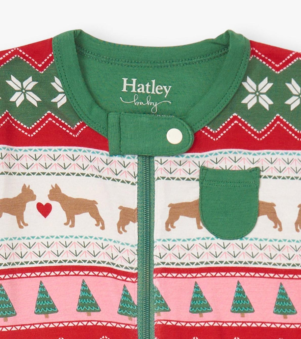Hatley Sleepwear | Baby &amp; Toddler Baby Puppy Hearts Bamboo Footed Sleeper