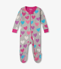 Hatley Sleepwear | Baby &amp; Toddler Fun Hearts Baby Footed Sleeper