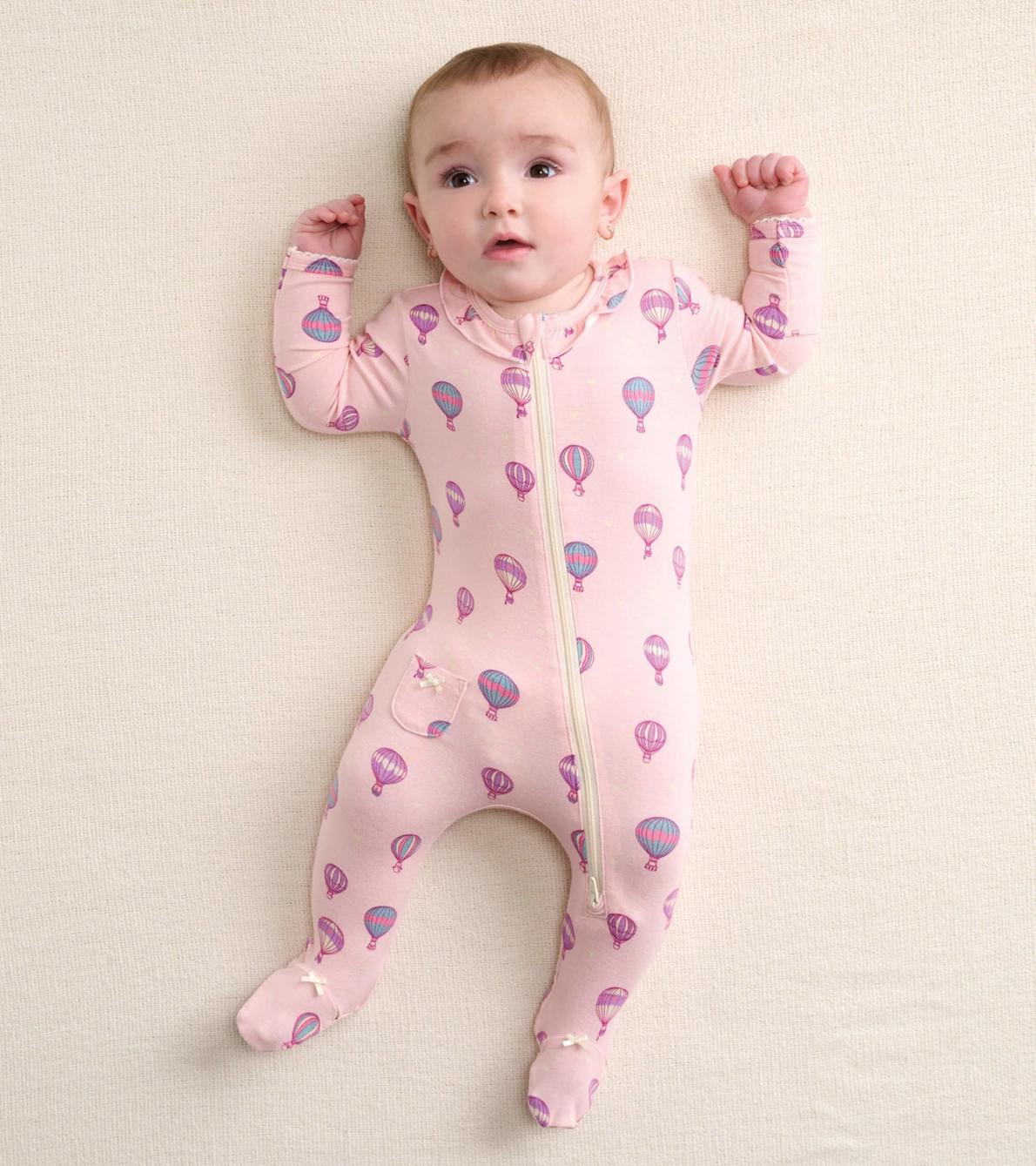 Hatley Sleepwear | Baby &amp; Toddler Hot Air Balloons Newborn Ruffle Footed Sleeper