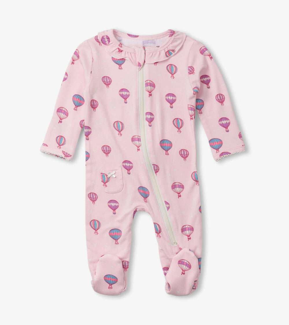 Hatley Sleepwear | Baby &amp; Toddler Hot Air Balloons Newborn Ruffle Footed Sleeper