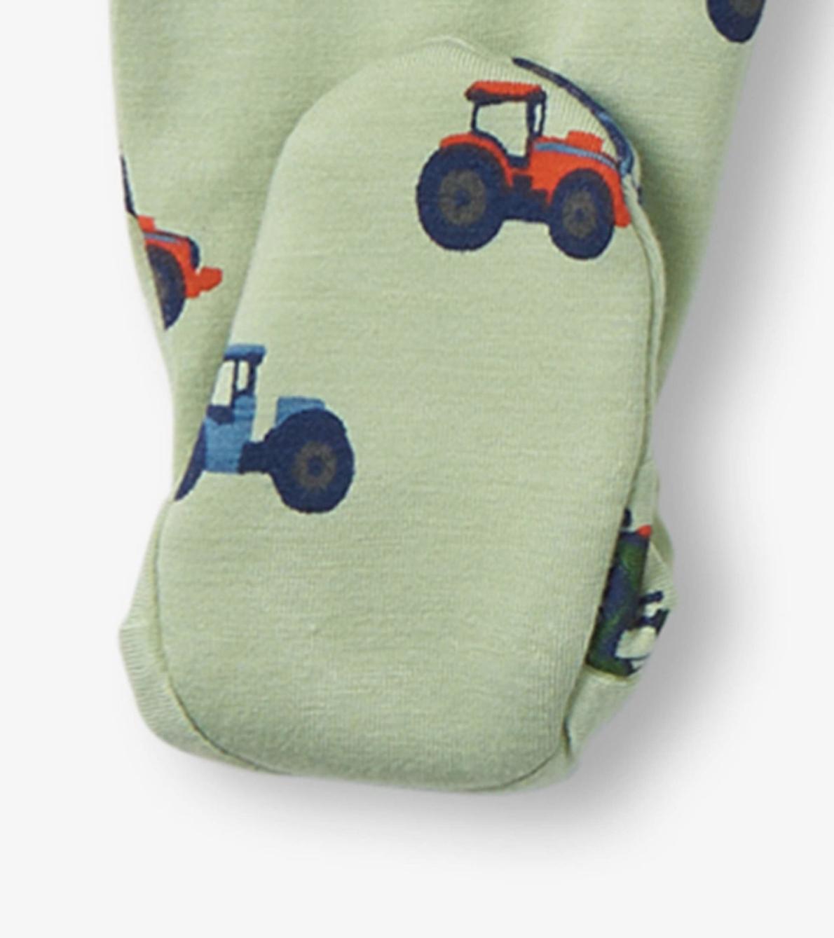 Hatley Sleepwear | Baby &amp; Toddler Little Tractors Newborn Zip-Up Footed Sleeper