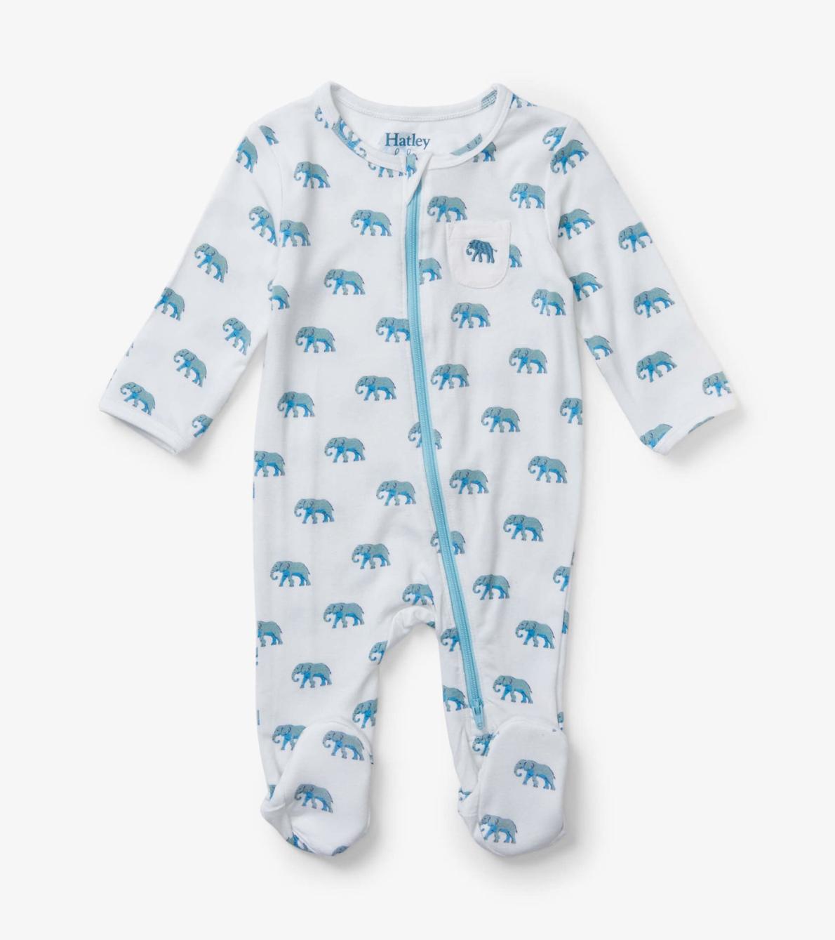 Hatley Sleepwear | Baby &amp; Toddler Painted Elephants Baby Footed Sleeper