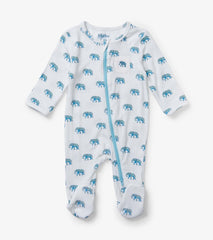 Hatley Sleepwear | Baby &amp; Toddler Painted Elephants Baby Footed Sleeper