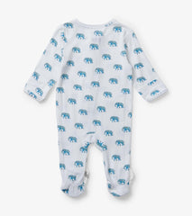 Hatley Sleepwear | Baby &amp; Toddler Painted Elephants Baby Footed Sleeper