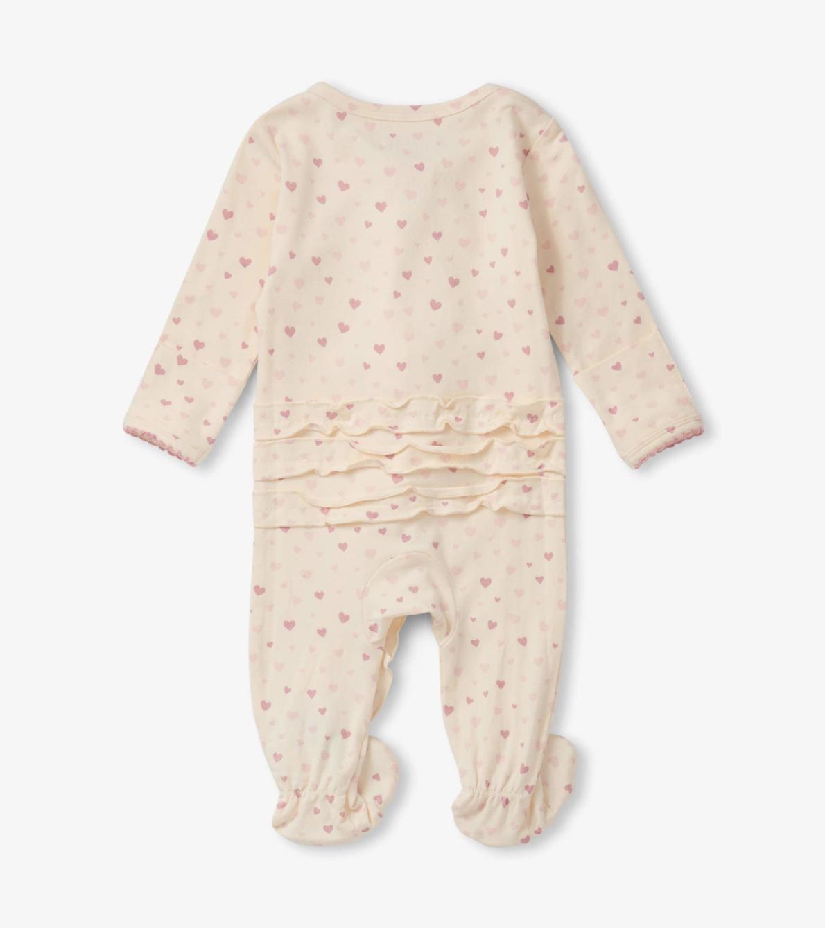 Hatley Sleepwear | Baby &amp; Toddler Pretty Hearts Newborn Ruffle Footed Sleeper
