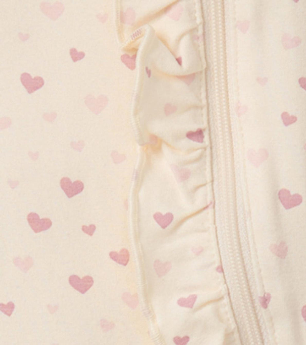 Hatley Sleepwear | Baby &amp; Toddler Pretty Hearts Newborn Ruffle Footed Sleeper
