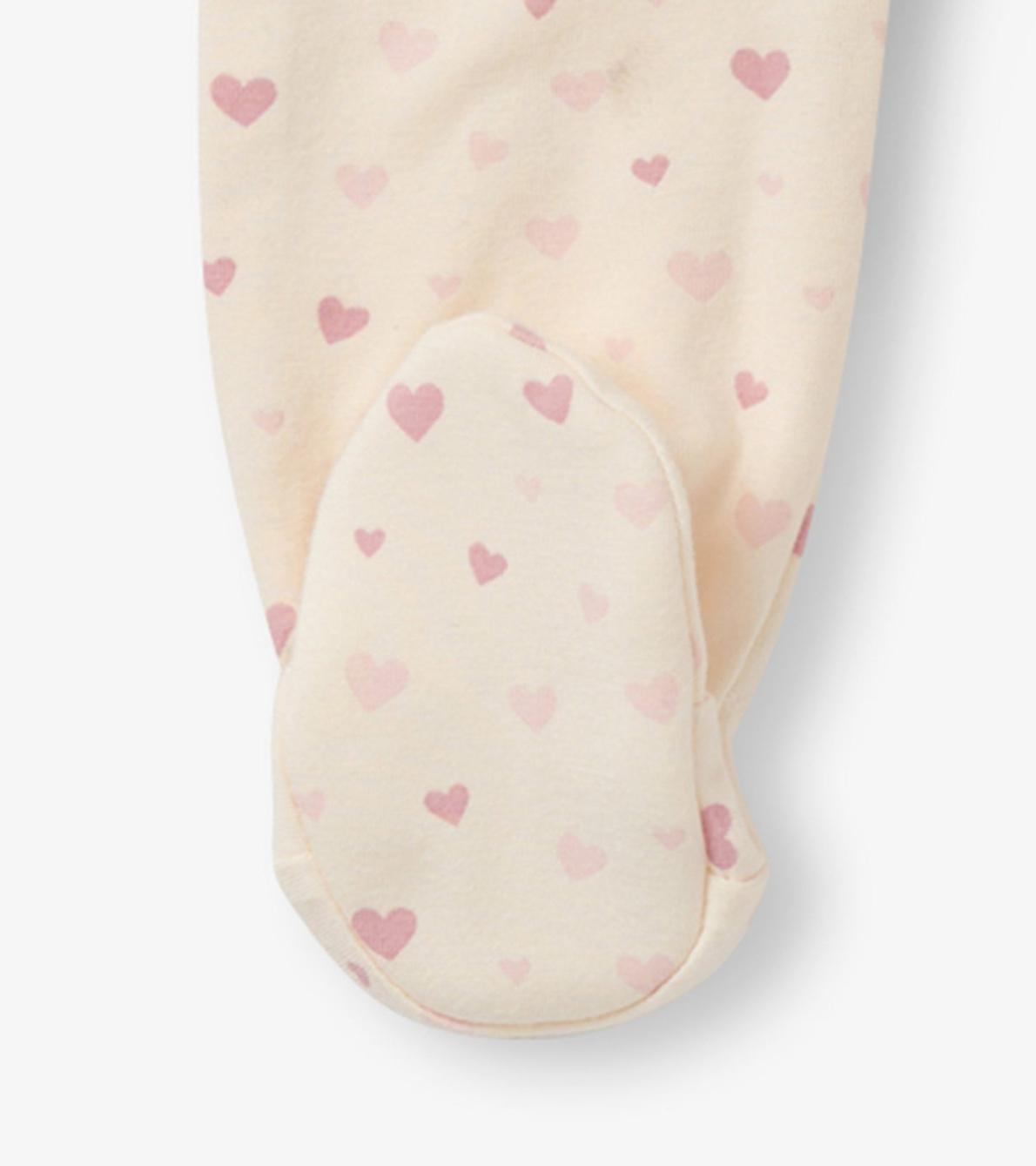Hatley Sleepwear | Baby &amp; Toddler Pretty Hearts Newborn Ruffle Footed Sleeper