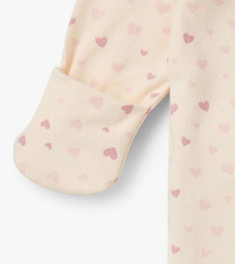 Hatley Sleepwear | Baby &amp; Toddler Pretty Hearts Newborn Ruffle Footed Sleeper