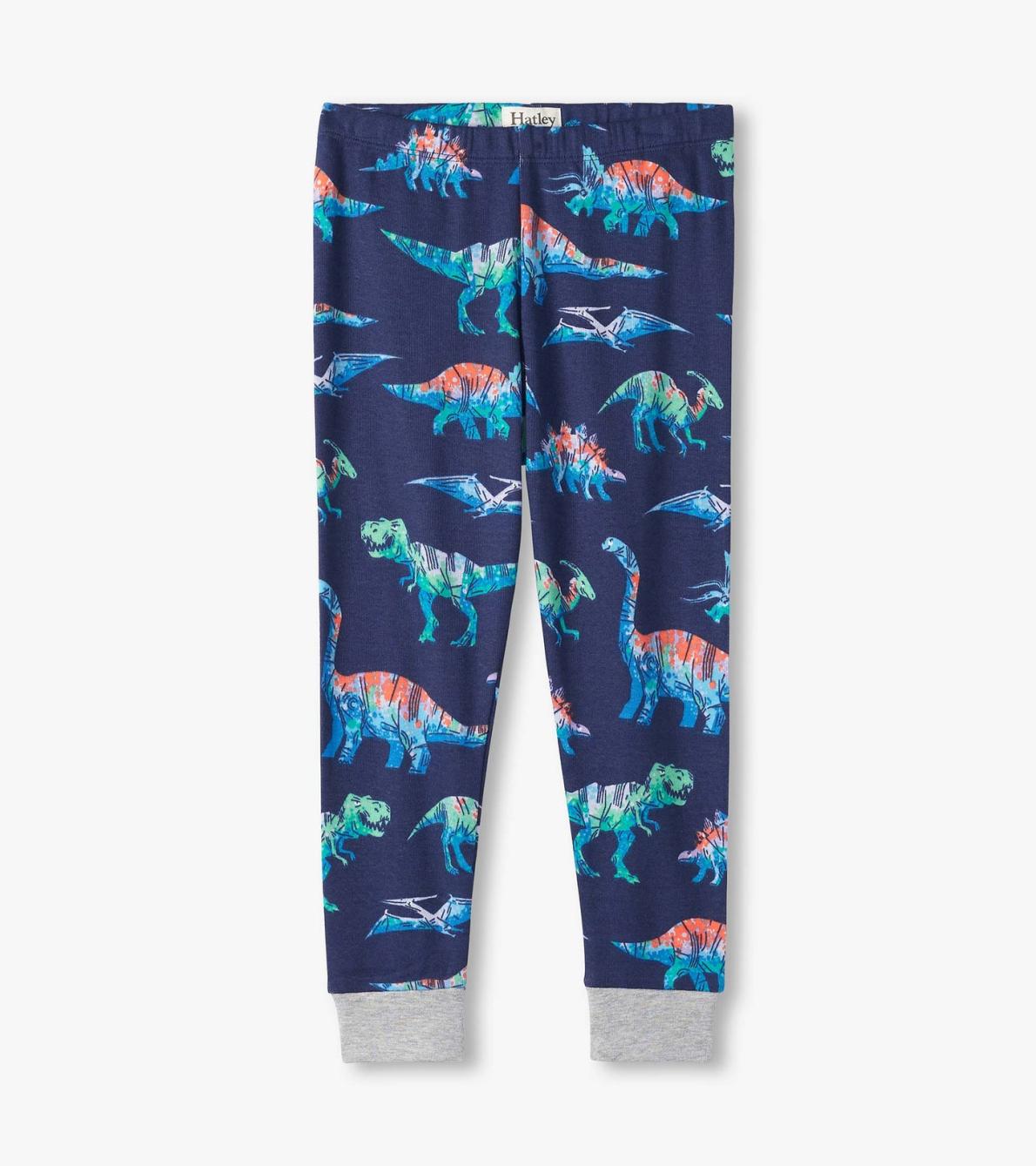 Hatley Sleepwear | Boys Boys Blue Dinos Organic Cotton Pajama Set