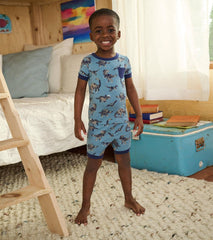 Hatley Sleepwear | Boys Boys Dinosaur Bamboo Short Pajama Set