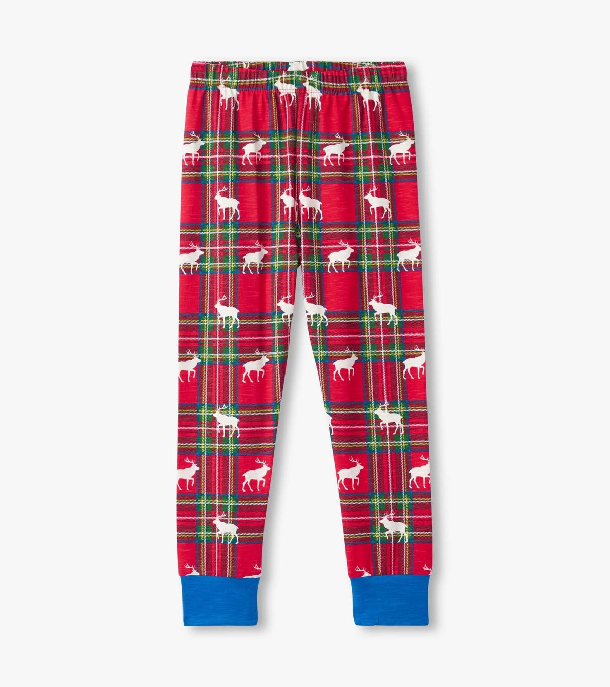 Hatley Sleepwear | Boys Boys Elk Plaid Pajama Set