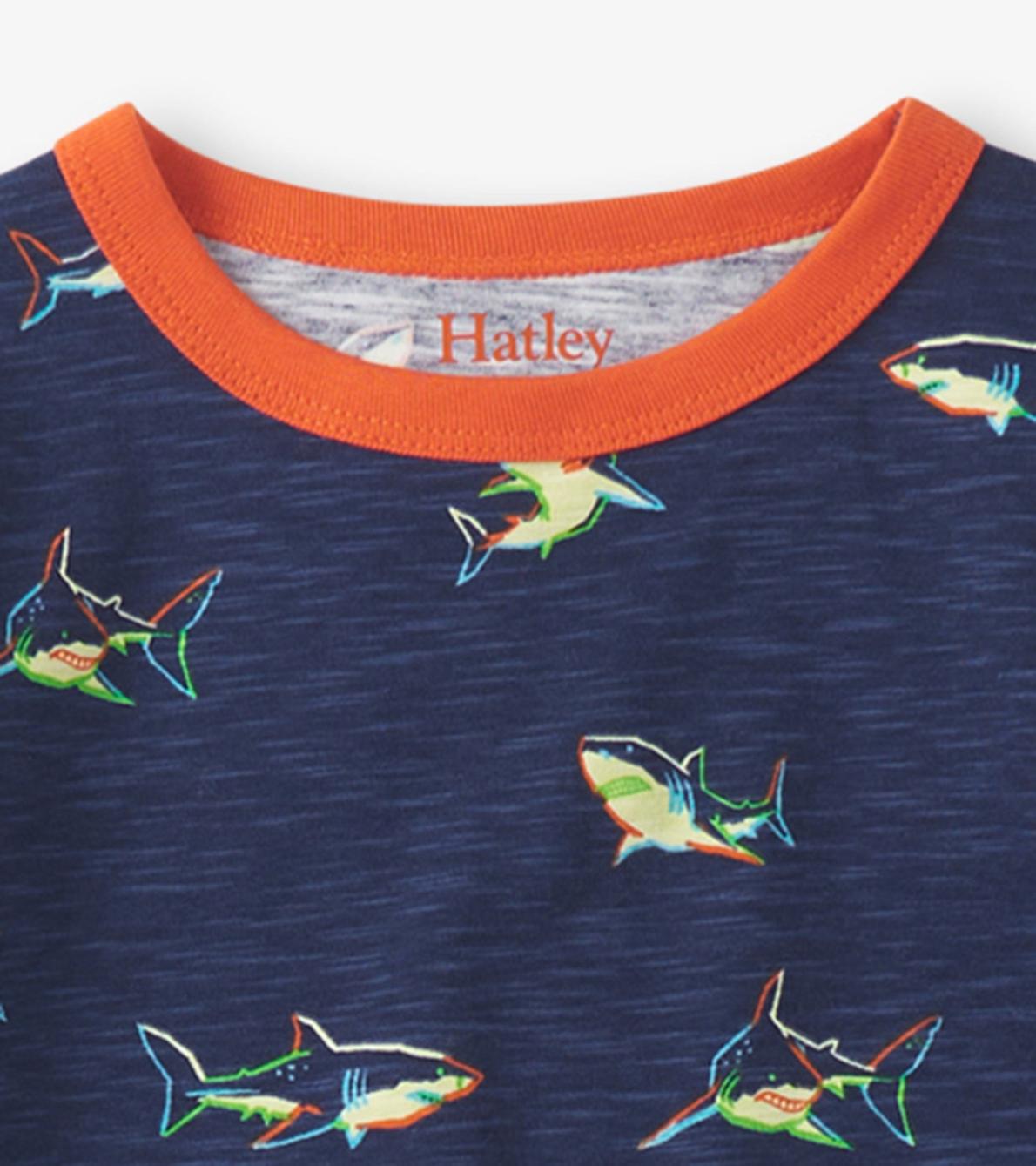 Hatley Sleepwear | Boys Boys Glow Sharks Pajama Set