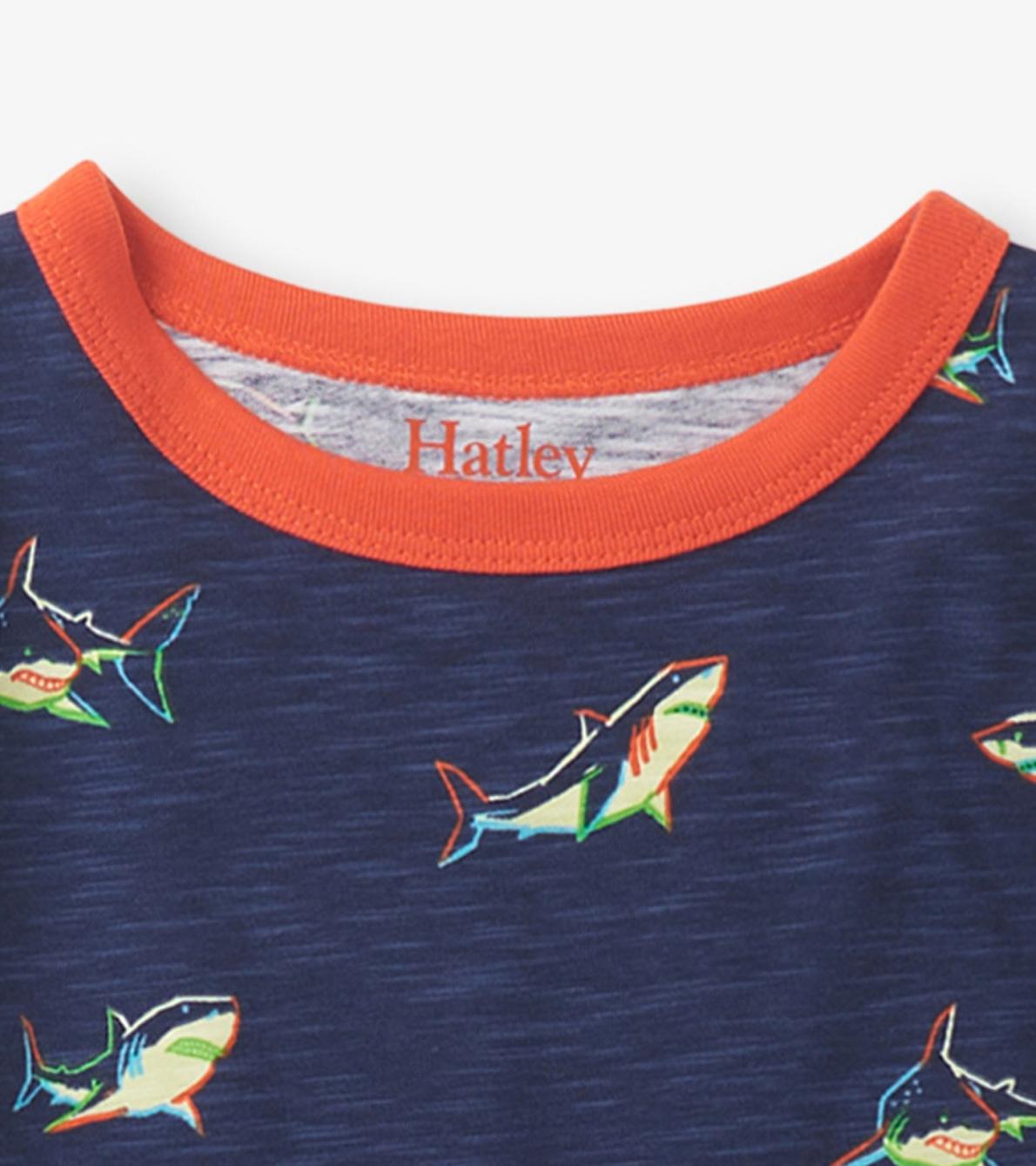 Hatley Sleepwear | Boys Boys Glow Sharks Short Pajama Set