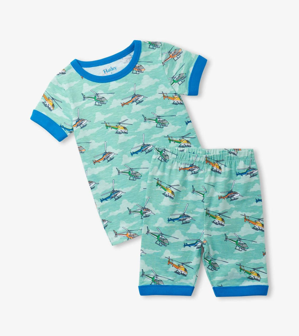 Hatley Sleepwear | Boys Boys Helicopters Short Pajama Set