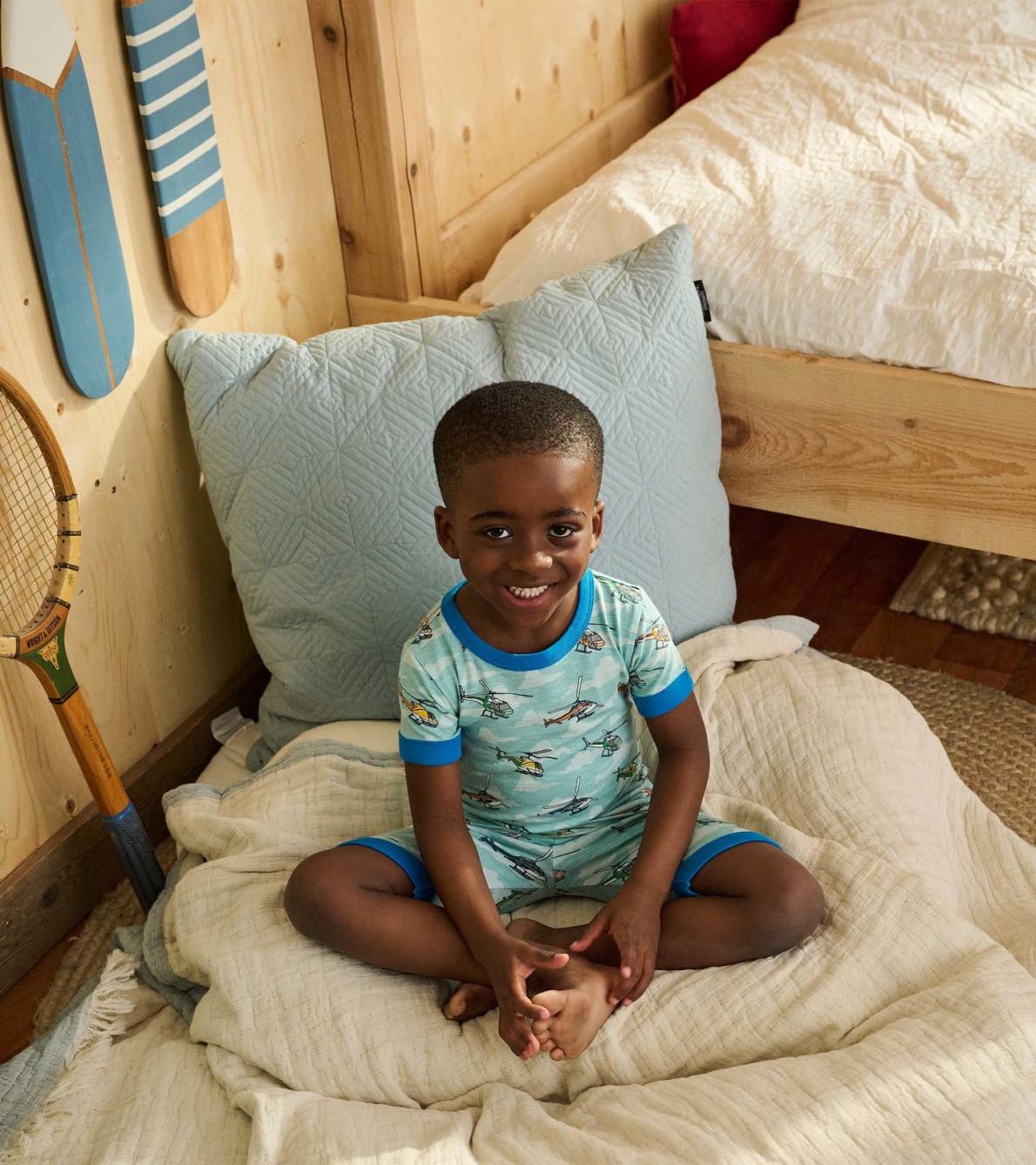 Hatley Sleepwear | Boys Boys Helicopters Short Pajama Set