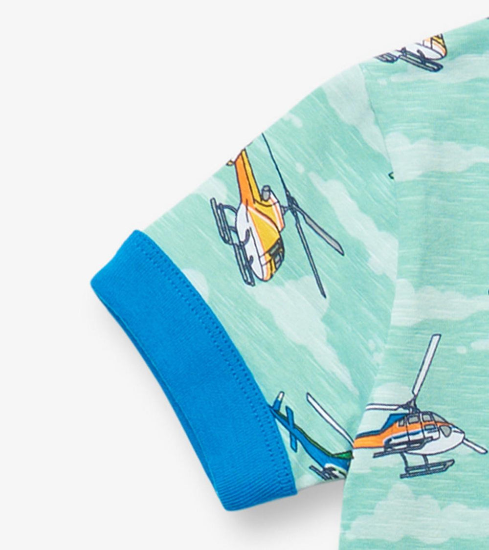 Hatley Sleepwear | Boys Boys Helicopters Short Pajama Set