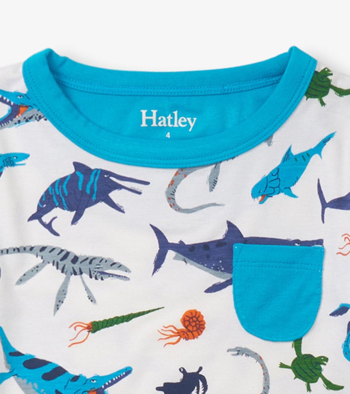 Hatley Sleepwear | Boys Boys Prehistoric Marine Bamboo Pajama Set