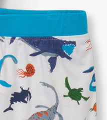 Hatley Sleepwear | Boys Boys Prehistoric Marine Bamboo Short Pajama Set