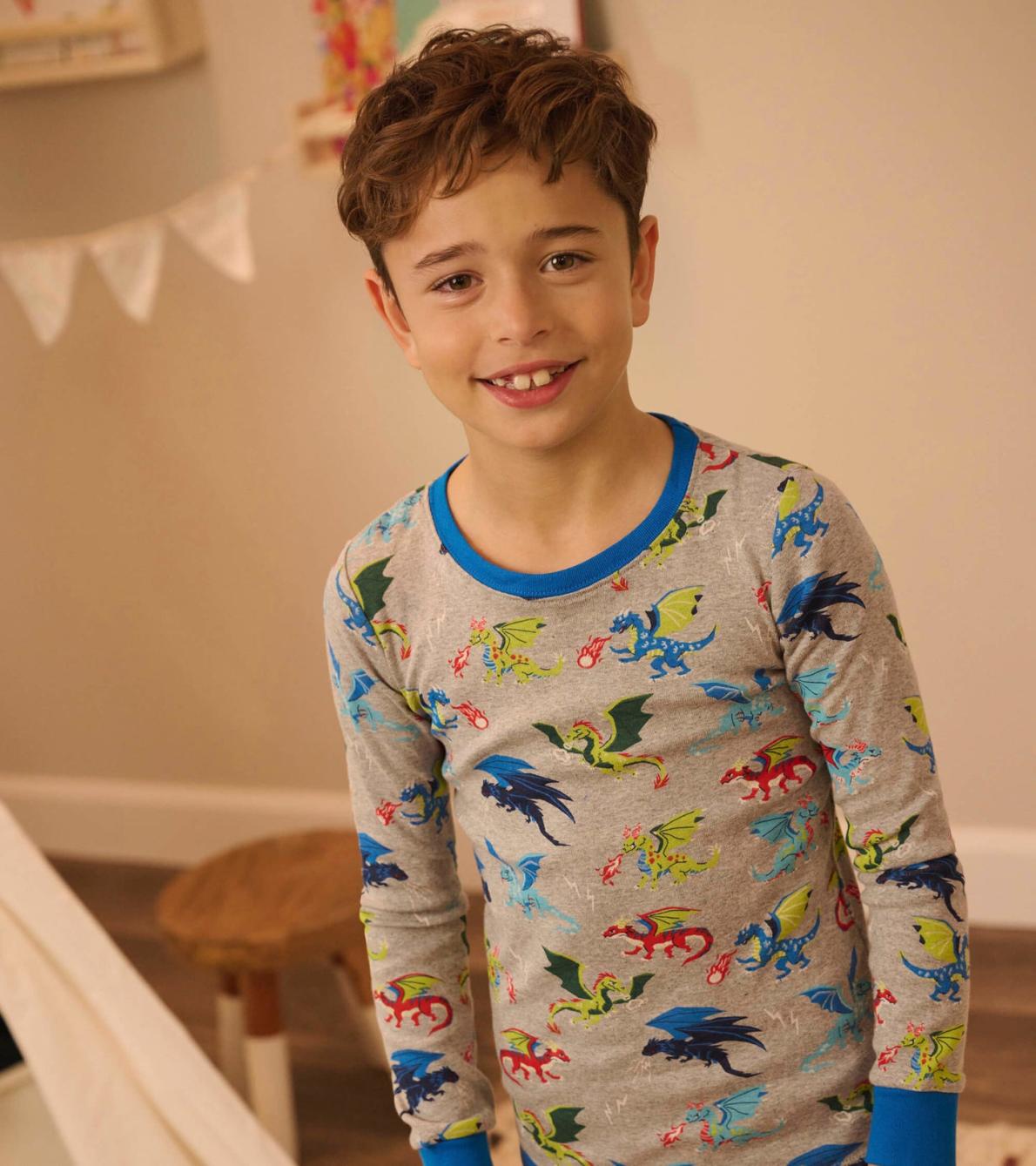 Hatley Sleepwear | Boys Dragon Realm Organic Cotton Pajama Set