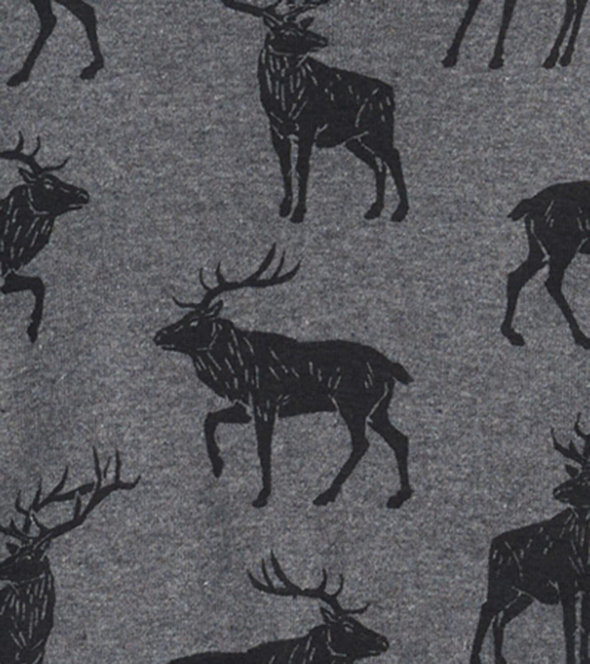 Hatley Sleepwear | Boys Magestic Elks Raglan Organic Cotton Pajama Set