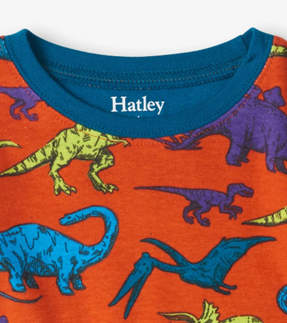 Hatley Sleepwear | Boys Real Dinosaurs Organic Cotton Pajama Set