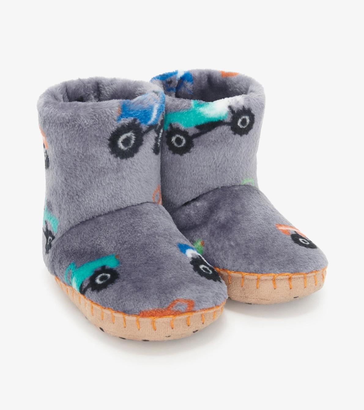 Hatley Sleepwear | Boys/Baby &amp; Toddler Baby Boys Monster Trucks Fleece Slippers