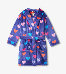 Hatley Sleepwear | Girls Baby Girls Hearts Fleece Robe