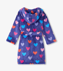 Hatley Sleepwear | Girls Baby Girls Hearts Fleece Robe