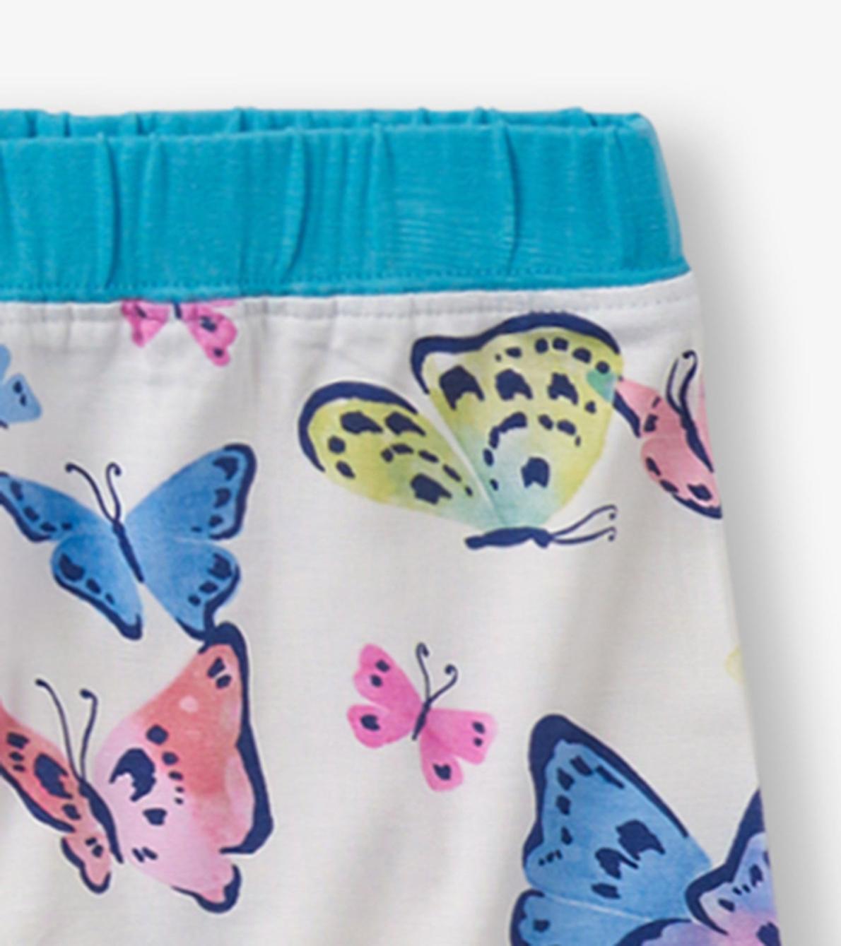 Hatley Sleepwear | Girls Girls Big Butterflies Bamboo Short Pajama Set