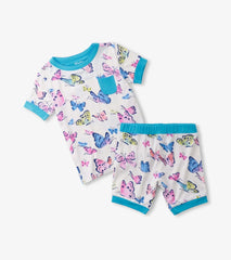 Hatley Sleepwear | Girls Girls Big Butterflies Bamboo Short Pajama Set