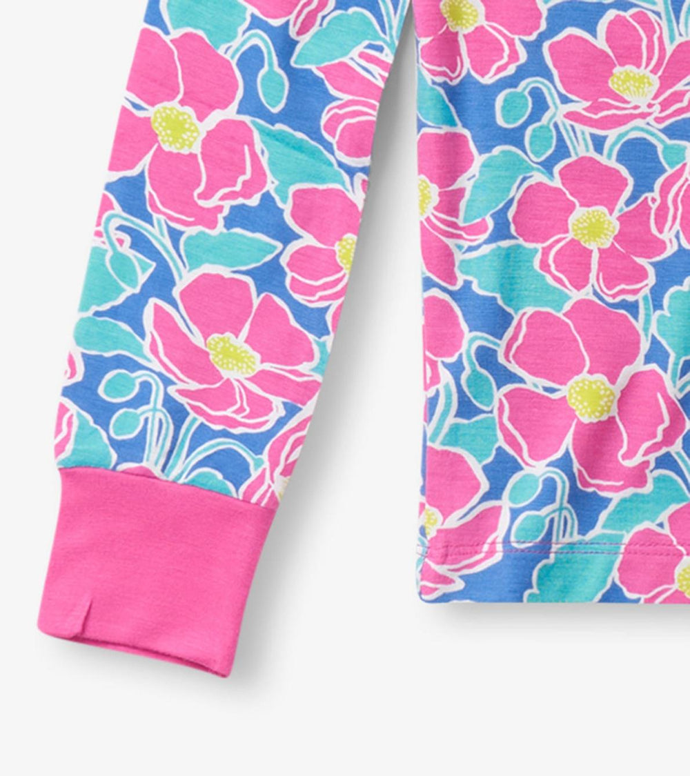 Hatley Sleepwear | Girls Girls Big Poppies Bamboo Pajama Set