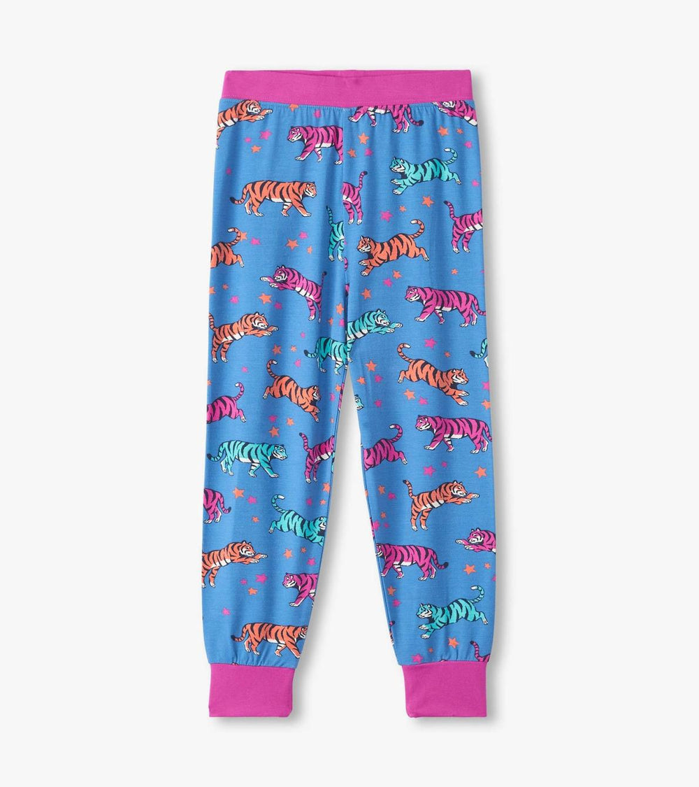 Hatley Sleepwear | Girls Girls Celestial Tigers Bamboo Pajama Set
