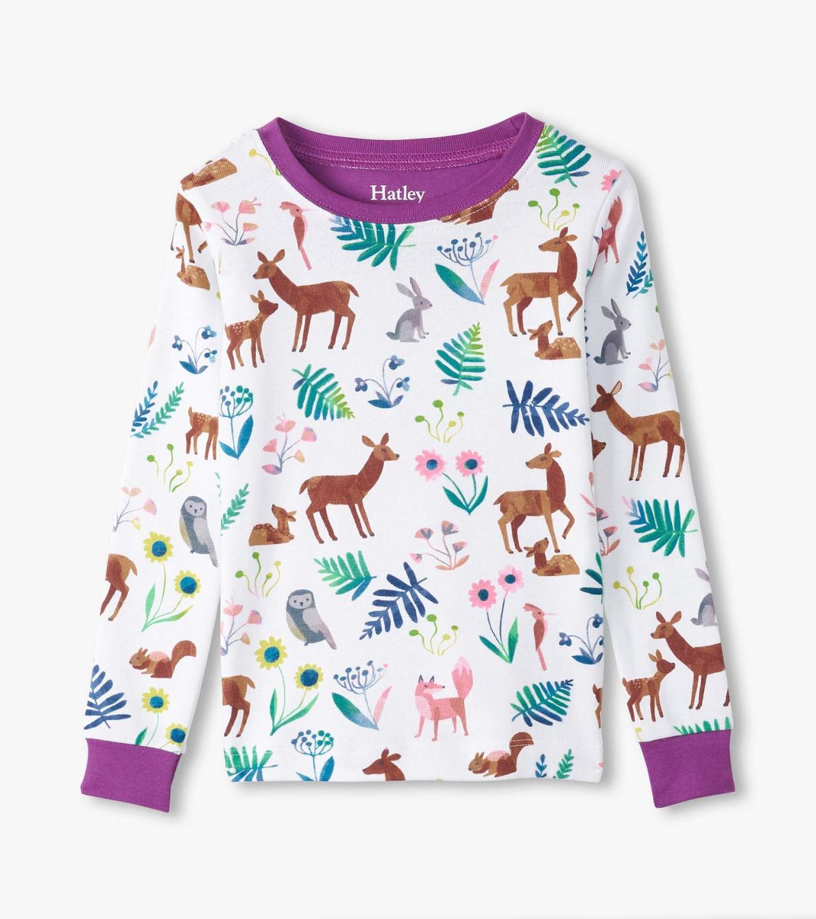 Hatley Sleepwear | Girls Girls Forest Creatures Organic Cotton Pajama Set