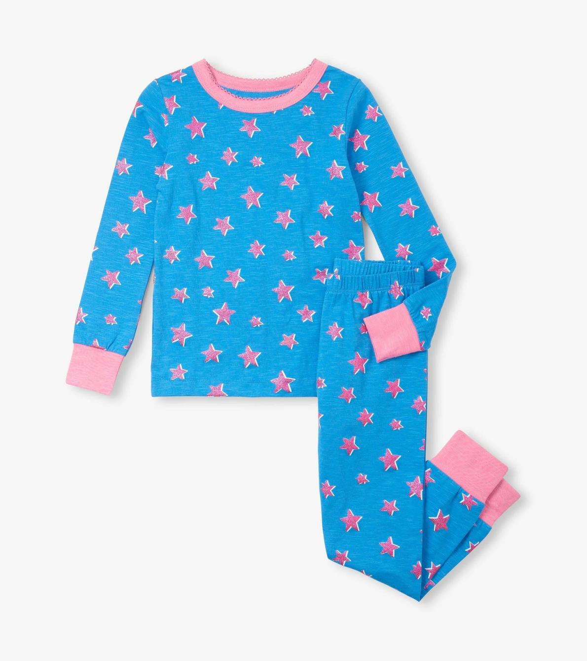 Hatley Sleepwear | Girls Girls Glitter Stars Pajama Set