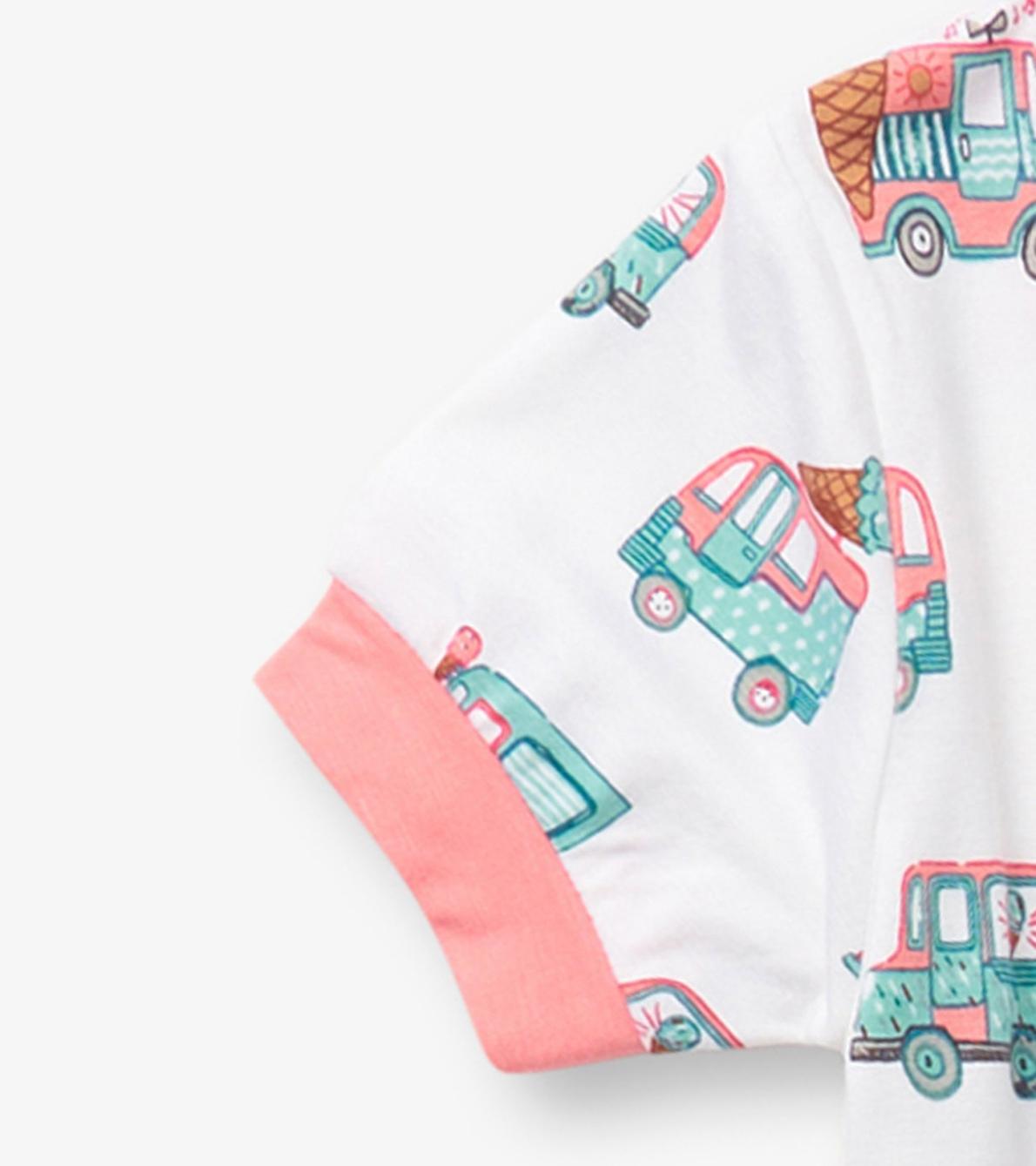 Hatley Sleepwear | Girls Girls Ice Cream Trucks Bamboo Short Pajama Set