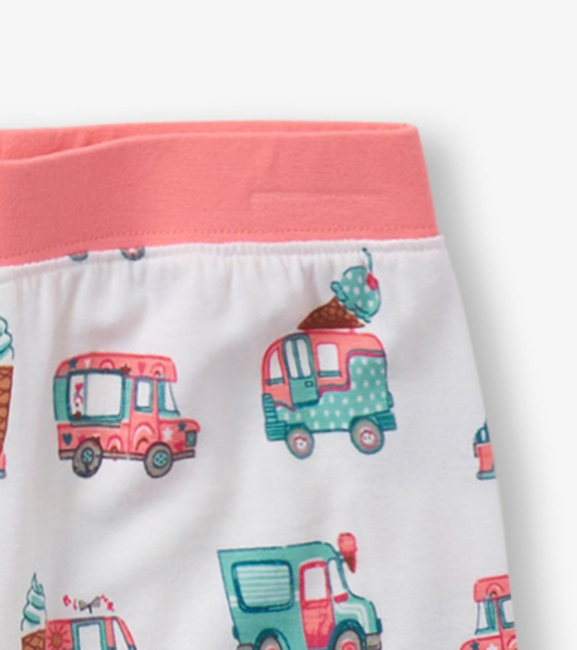 Hatley Sleepwear | Girls Girls Ice Cream Trucks Bamboo Short Pajama Set