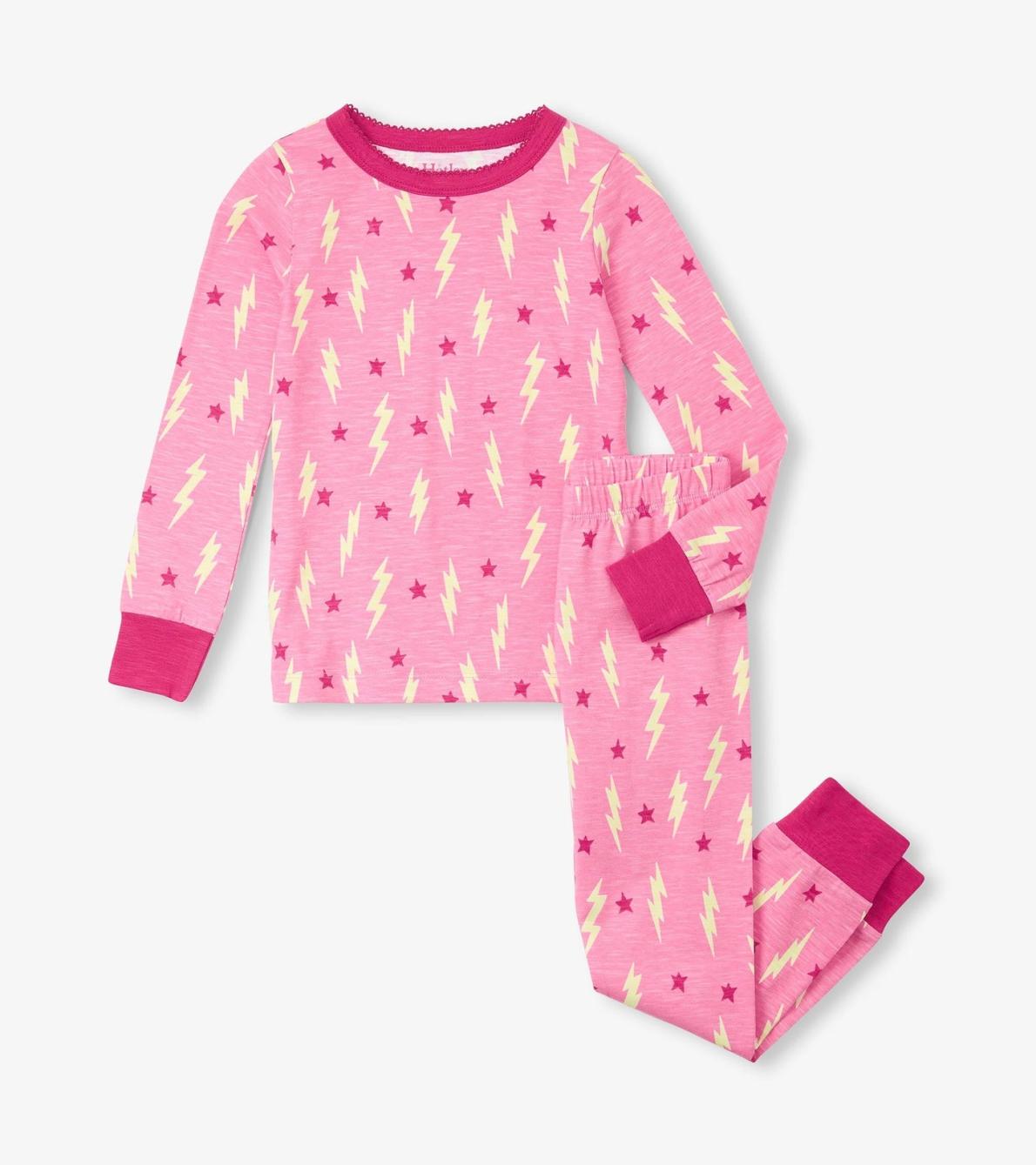 Hatley Sleepwear | Girls Girls Lightning Bolts &amp; Stars Pajama Set