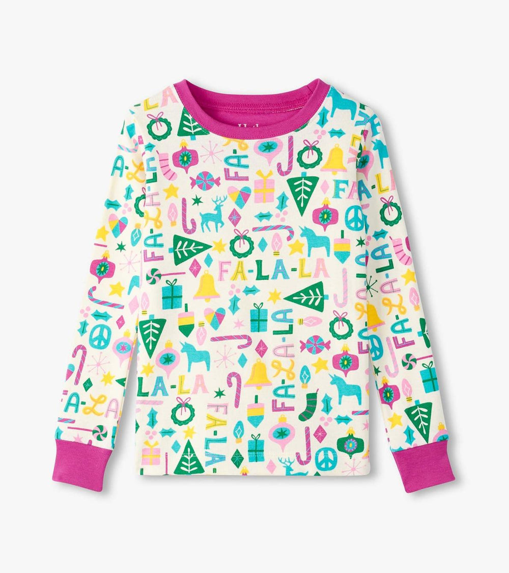 Hatley Sleepwear | Girls Girls Pink Falala Pajama Set