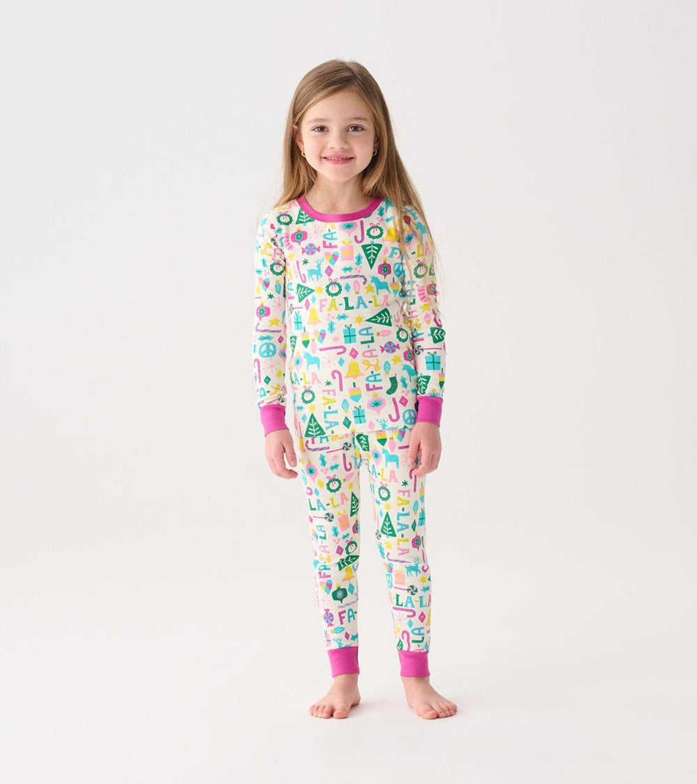Hatley Sleepwear | Girls Girls Pink Falala Pajama Set