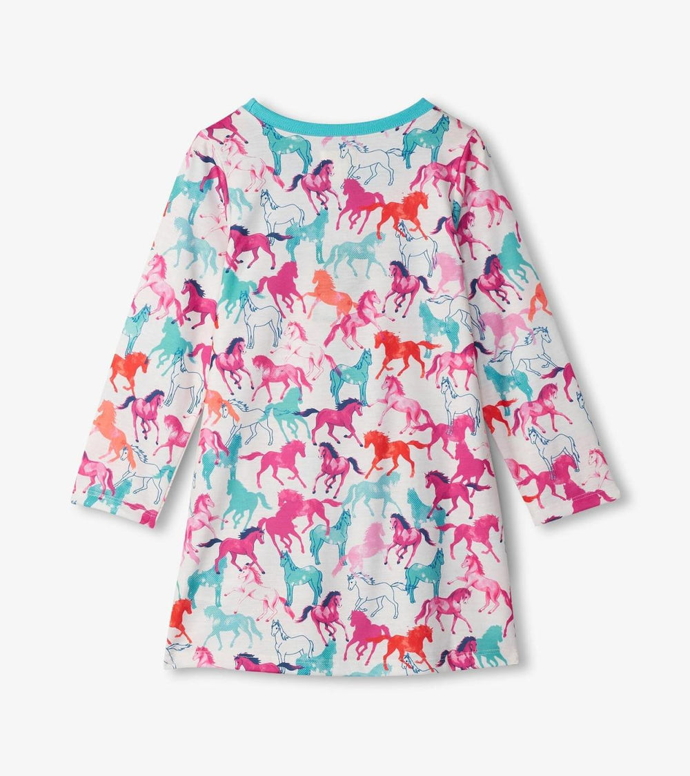 Hatley Sleepwear | Girls Girls Pretty Horses Nightgown