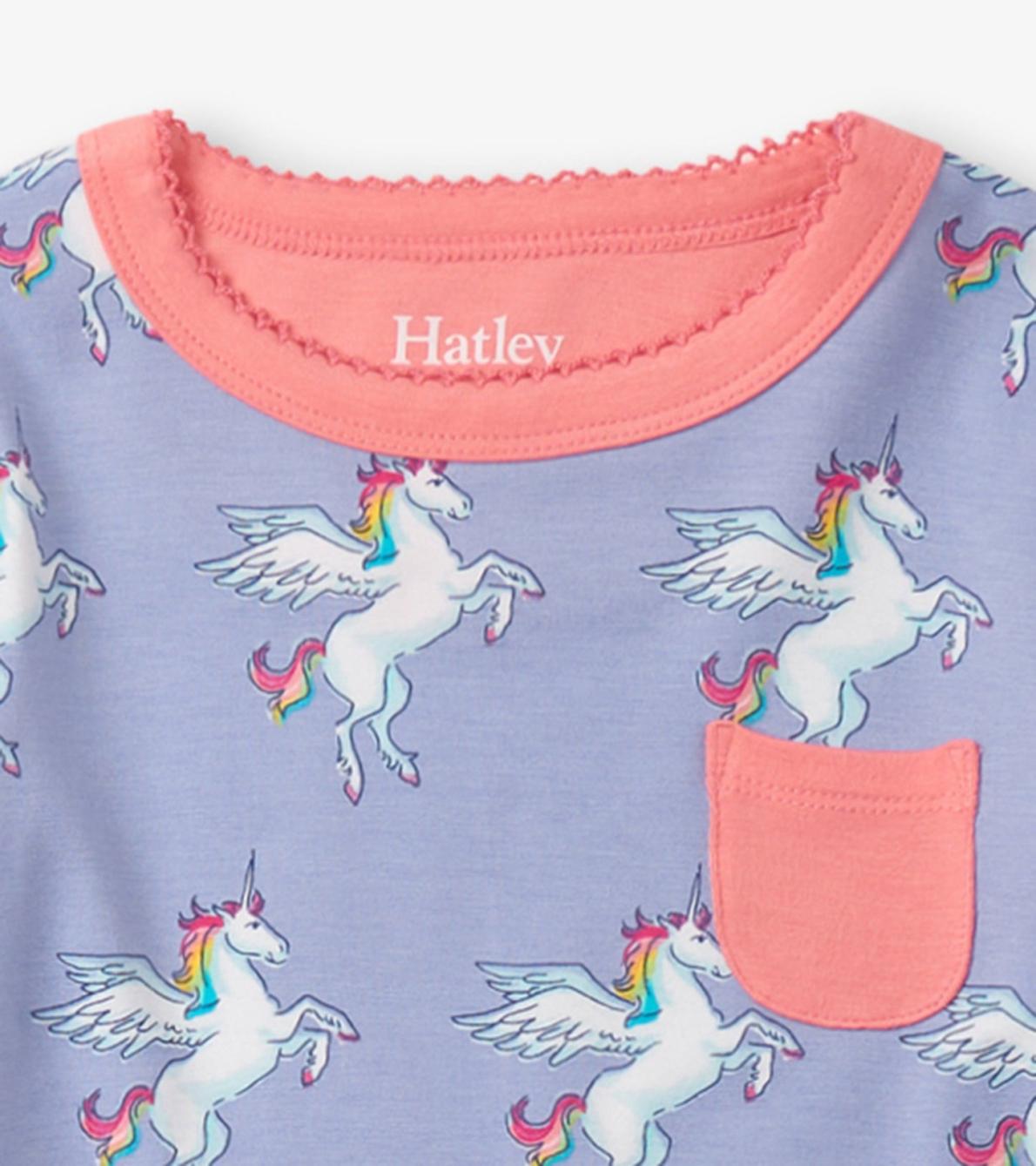 Hatley Sleepwear | Girls Girls Rainbow Unicorn Bamboo Pajama Set