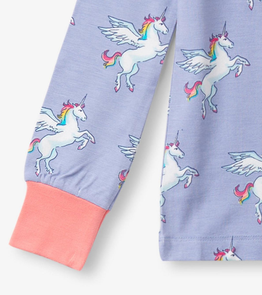 Hatley Sleepwear | Girls Girls Rainbow Unicorn Bamboo Pajama Set